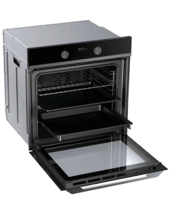 Купить Встраиваемый электрический духовой шкаф Haier HOQ-K5AAN3BX серебристый, черный  в E-mobi