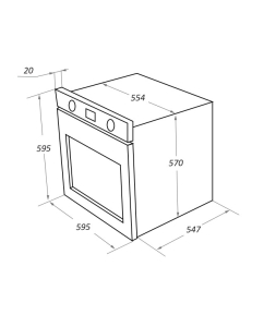 Купить Встраиваемый электрический духовой шкаф  MAUNFELD EOEM.769W  в E-mobi