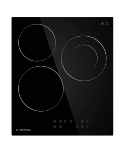 Купить Встраиваемая варочная панель электрическая MAUNFELD CVCE453DBK черный  в E-mobi
