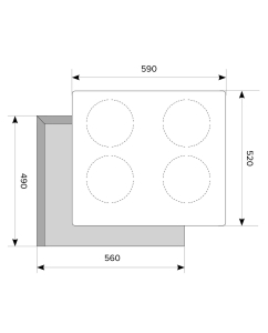 Купить Встраиваемая варочная панель индукционная AKPO PIA 6094014CC BL черный  в E-mobi