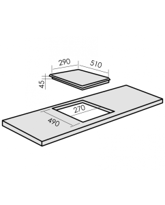 Купить Встраиваемая варочная панель электрическая MBS PE-302 черный  в E-mobi