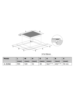 Купить Встраиваемая варочная панель электрическая Haier HHY-C64NVTB черный  в E-mobi