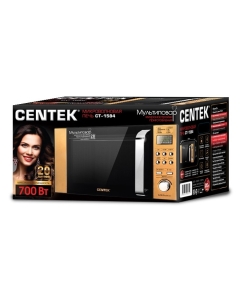 Купить Микроволновая печь соло Centek CT-1584 золотистый/черный  в E-mobi