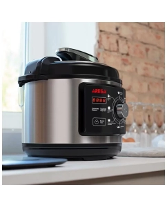 Купить Мультиварка-скороварка Aresa AR-2009 черный; серебристый  в E-mobi