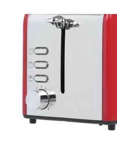 Купить Тостер DEXP TSR-2000 красный; серебристый  в E-mobi