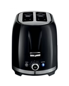 Купить Тостер Centek СТ-1432 черный 850Вт, 2 тоста, поддон, стоп, подогрев, разморозка  в E-mobi