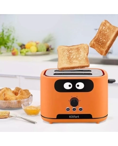 Купить Тостер Kitfort КТ-4093-2 оранжевый  в E-mobi