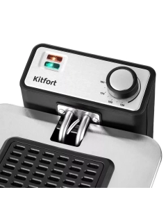 Купить Фритюрница Kitfort КТ-4053 серебристый, черный  в E-mobi