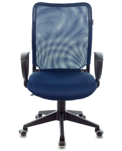 Купить Кресло Бюрократ CH-599AXSN, на колесиках, ткань, темно-синий [ch-599/db/tw-10n]  в E-mobi