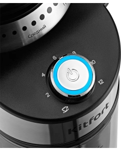 Купить Кофемолка Kitfort КТ-770 серебристый  в E-mobi
