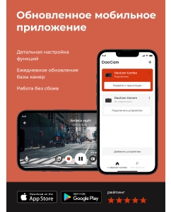 Купить Видеорегистратор с радар-детектором Daocam Combo 2CH WiFi и второй камерой  в E-mobi
