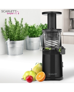 Купить Соковыжималка шнековая SCARLETT SC-JE50S46 150 Вт черный  в E-mobi
