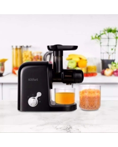 Купить Соковыжималка шнековая Kitfort КТ-1136 Вт черный  в E-mobi