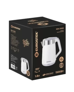 Купить Чайник электрический Eurostek EEK-2025 1.8л белый  в E-mobi