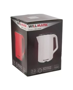 Купить Чайник электрический WILLMARK WEK-2012PS 2 л зеленый, черный  в E-mobi