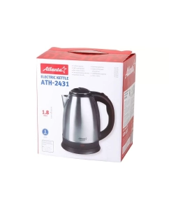 Купить Чайник электрический Atlanta ATH-2431 1.8 л серебристый  в E-mobi