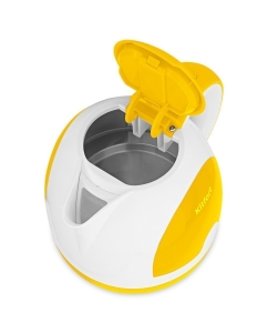 Купить Чайник электрический Kitfort КТ-6607-3 1 л желтый, белый  в E-mobi