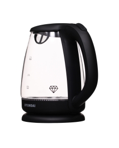 Купить Чайник электрический HYUNDAI HYK-G1001 1.7 л черный, прозрачный  в E-mobi