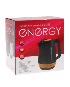 Купить Чайник электрический Energy E-235 1.7 л черный  в E-mobi