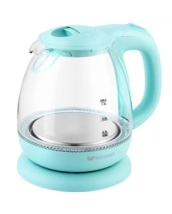 Купить Чайник электрический KITFORT КТ-653-1 1 л голубой, прозрачный  в E-mobi