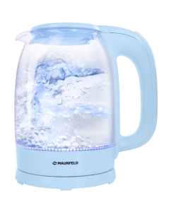 Купить Чайник электрический MAUNFELD MGK-613BL 1.7 л голубой, прозрачный  в E-mobi