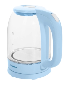 Купить Чайник электрический MAUNFELD MGK-613BL 1.7 л голубой, прозрачный  в E-mobi