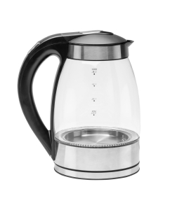 Купить Чайник электрический Galaxy GL0556 1.8 л черный, прозрачный, серебристый  в E-mobi