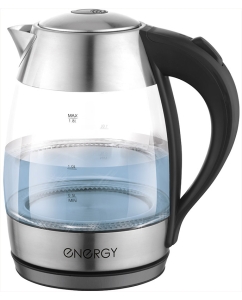 Купить Чайник электрический Energy E-255 164135 черный 1.8 л серебристый, черный в E-mobi