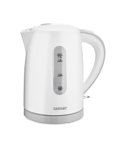 Купить Чайник электрический Zelmer ZCK7616S 1.7 л белый, серый в E-mobi