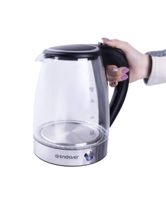 Купить Чайник электрический Endever Skyline KR-345G 1.8 л черный, серебристый  в E-mobi