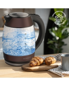 Купить Чайник электрический Scarlett SC-EK27G100 1.7 л коричневый  в E-mobi