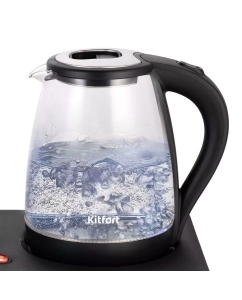 Купить Чайник электрический Kitfort КТ-6179 2 л черный, прозрачный  в E-mobi