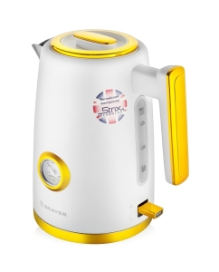Купить Чайник электрический Brayer BR1018 1.7 л белый, золотистый  в E-mobi