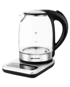 Купить Чайник электрический KITFORT КТ-657 1.7 л серебристый, прозрачный  в E-mobi
