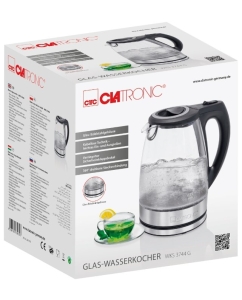 Купить Чайник электрический Clatronic WKS 3744 1.7 л серебристый  в E-mobi