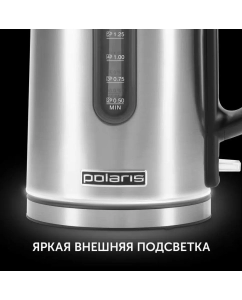 Купить Чайник электрический Polaris PWK 1729CA Water Way Pro 1.7 л серебристый  в E-mobi