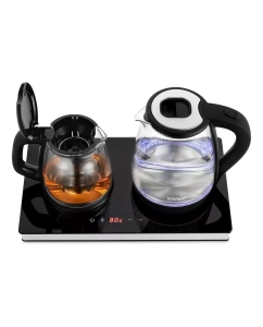 Купить Чайник электрический Kitfort КТ-6181 2 л черный, прозрачный  в E-mobi