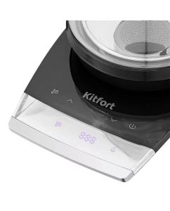 Купить Чайник электрический Kitfort КТ-6187 1.5 л прозрачный, черный  в E-mobi