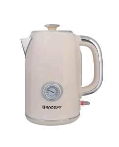 Купить Чайник электрический Endever KR-257S 1.7 л бежевый в E-mobi