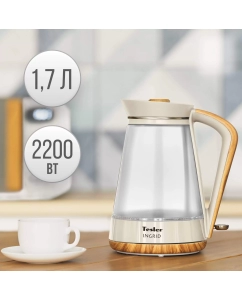 Купить Чайник электрический TESLER KT-1750 1.7 л бежевый  в E-mobi