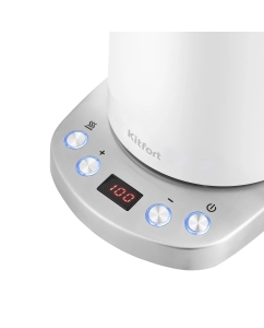 Купить Чайник электрический Kitfort КТ-660-1 1.7 л белый  в E-mobi