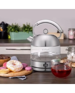 Купить Чайник электрический Kitfort КТ-6172 1.7 л серебристый  в E-mobi