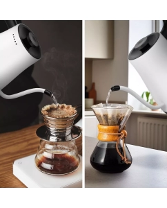 Купить Чайник электрический Kitfort КТ-6673 0.8 л белый, черный  в E-mobi