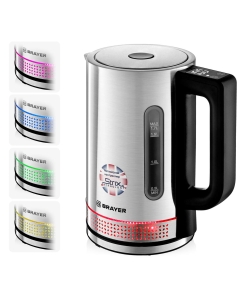 Купить Чайник электрический Brayer BR1060 1.7 л серебристый  в E-mobi