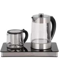 Купить Чайник электрический KITFORT КТ-635 1.7 л черный, серебристый, прозрачный  в E-mobi