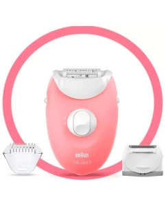 Купить Эпилятор Braun S3 SE 3-277 Silk-epil белый, розовый  в E-mobi
