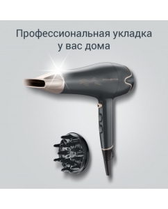 Купить Фен Rowenta CV5707F0 2200 Вт черный, золотистый  в E-mobi