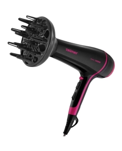 Купить Фен Zelmer ZHD8360 2400 Вт черный, розовый  в E-mobi