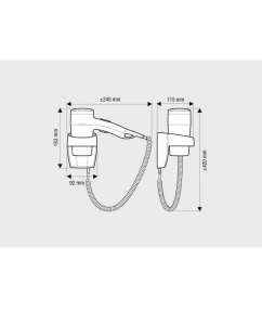 Купить Фен Valera Premium 1100 1100 Вт белый  в E-mobi