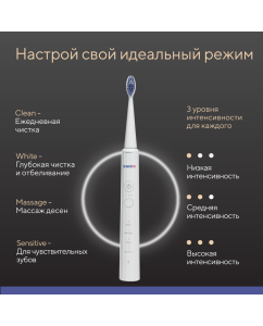 Купить Электрическая зубная щетка B.Well MED-870 белый  в E-mobi